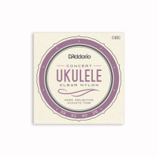 D'Addario EJ65C Concert Ukulele Clear Nylon D'Addario EJ65C Concert Ukulele Clear Nylon