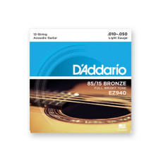 D'addario EZ940 12 String Acoustic Guitar String 10-50